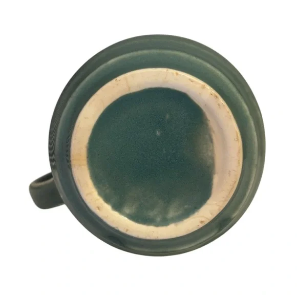 Vintage Greenware Banded Rib Milk Pitcher - Picture 5 of 6